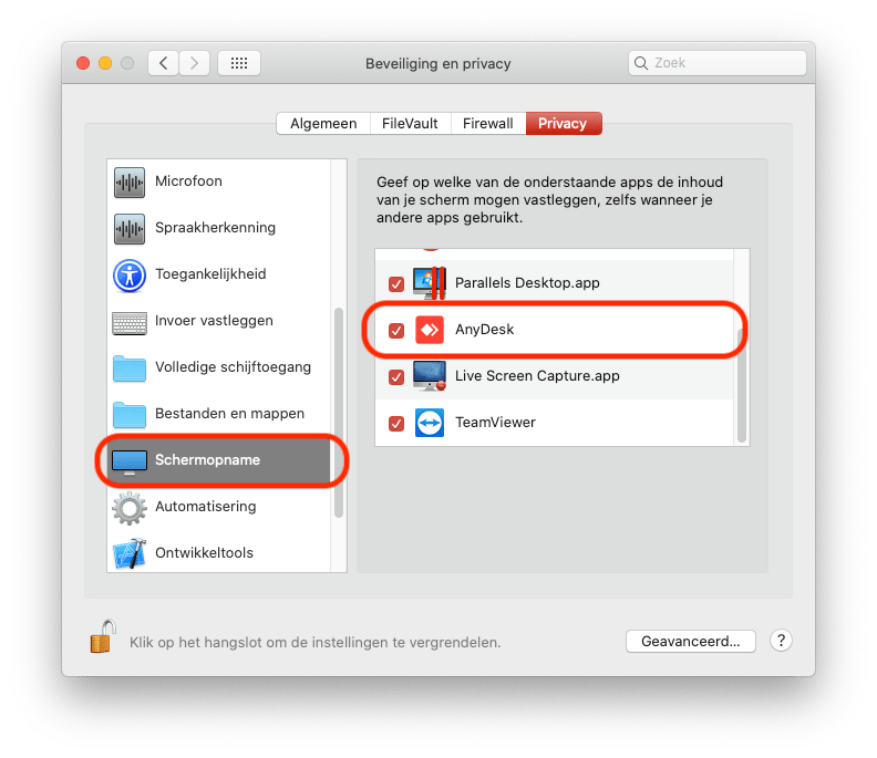 Instructie AnyDesk Mac 6